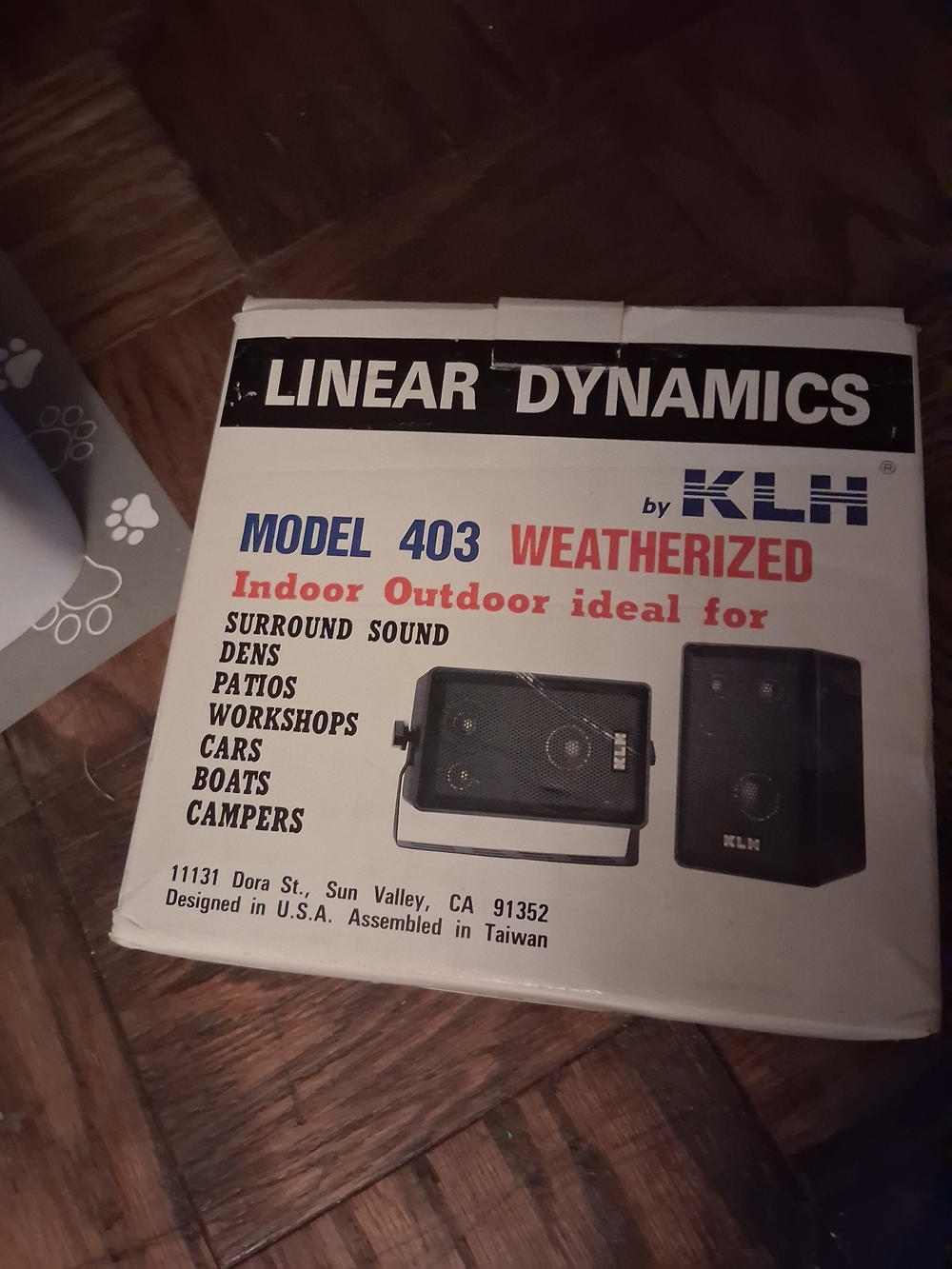 Linear Dynamics Model 403 Weatherized Speaker - White by KLH
